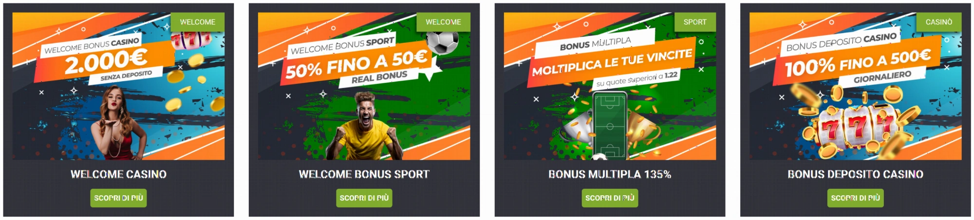 Promozioni e bonus disponibili su Vincitu