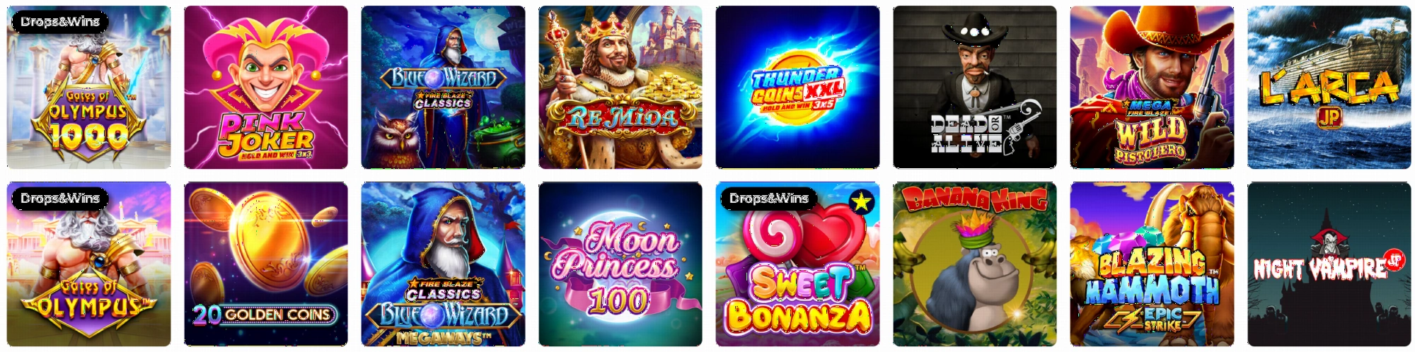 Selezione di slot machine Vincitu